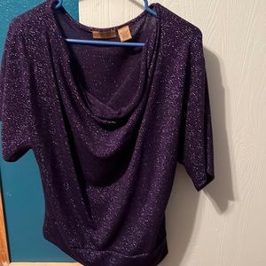 Valerie Stevens size large purple blouse in perfect condition